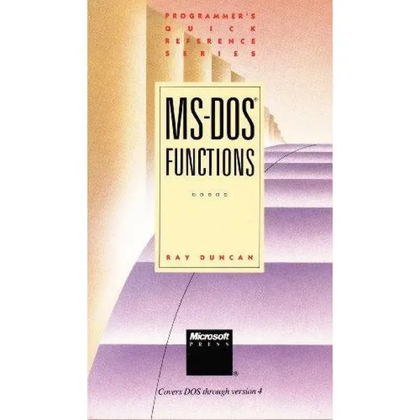 USED-MS-DOS Functions (Programmer's Quick Reference Series) by Ray Duncan (Paperback)