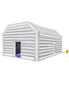 【DealsForYouDays】VEVOR Inflatable Nightclub, 26.2 x 19.7 x 13.1 Ft, Blow up Party Tent with 1100W Blower, Large Inflatable Night Club Tent for Adults, Easy Setup Inflatable House Air Cube for Wedding Birthday White