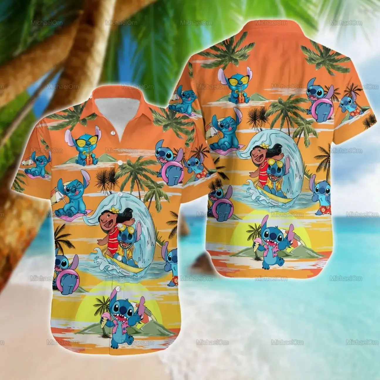 Alien Friend Hawaiian Shirt, Summer Tropical Beach Button Up, Vacation Resort Wear