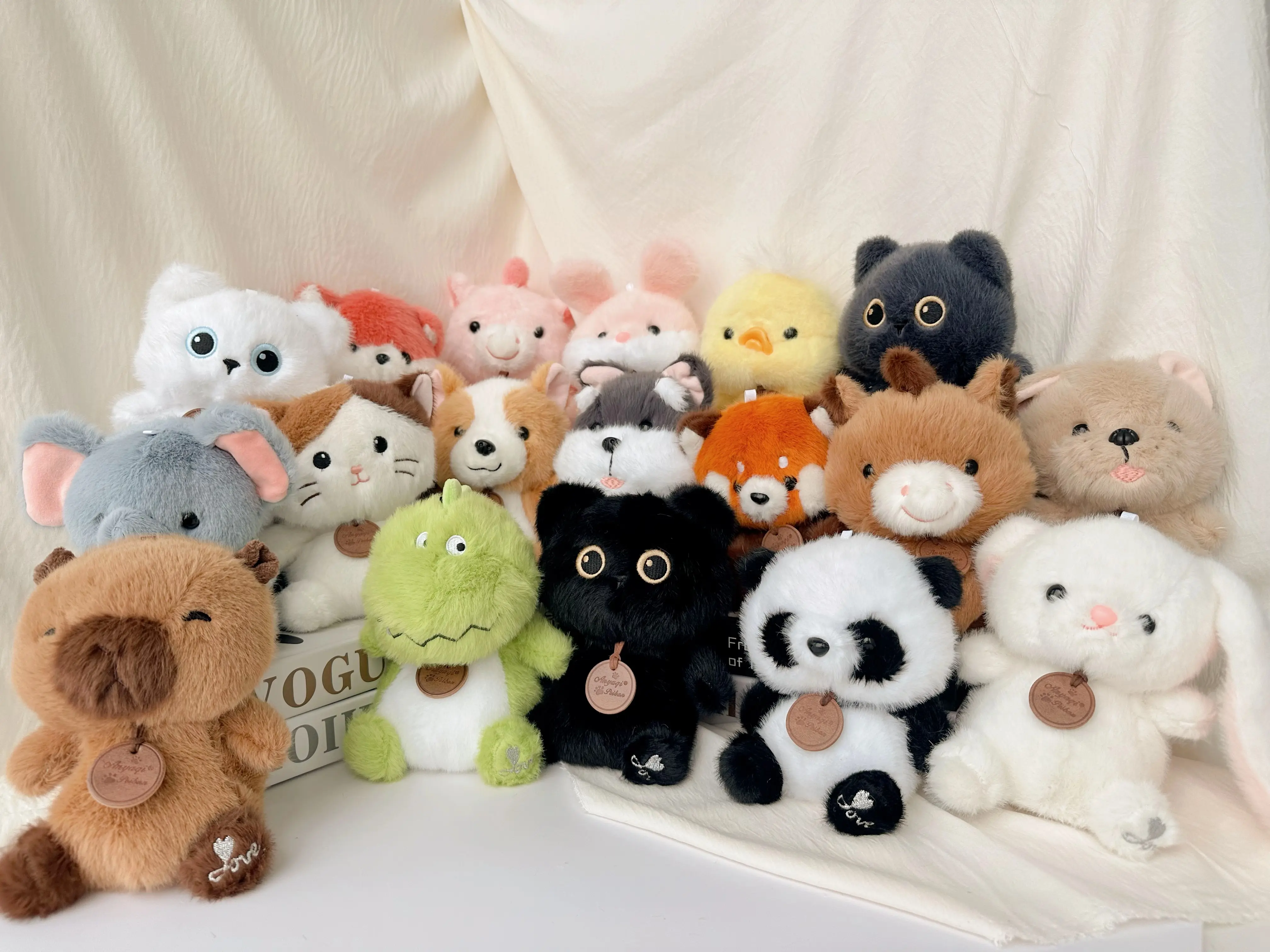 Scented Plush Desk Toys - Soft Huggable Cute Collectibles, Aesthetic Room Plush, Gentle Fabric, Cat Penguin Long-Eared Bunny Panda Elephant Fox Dinosaur Sheltie Designs, Ideal Gift for Kids & Adults, Stuffed Dolls, Stuffedtoy