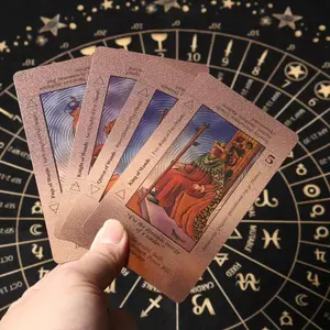 SDIK&SSIK Rose Tarot Cards for Beginners Classic Tarot Cards with Meanings Chakras Planets Zodiac Signs Elements Guide Book Pink