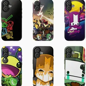 Castle Crashers Themed Phone Case Premium Matte Texture, Protection, Shockproof, Anti-Drop, Anti-Fingerprint For IPhone 17-12, Pro Max, Pro Plus, and Samsung S25-22 Protection Safety