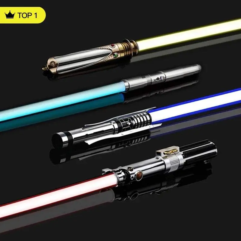 RGB Metal Laser Lightsaber Cosplay Light Saber Sword Sabre De Luz Kpop Lightstick Espada Rave Weapon Toys 5 Set Sound 12 Color