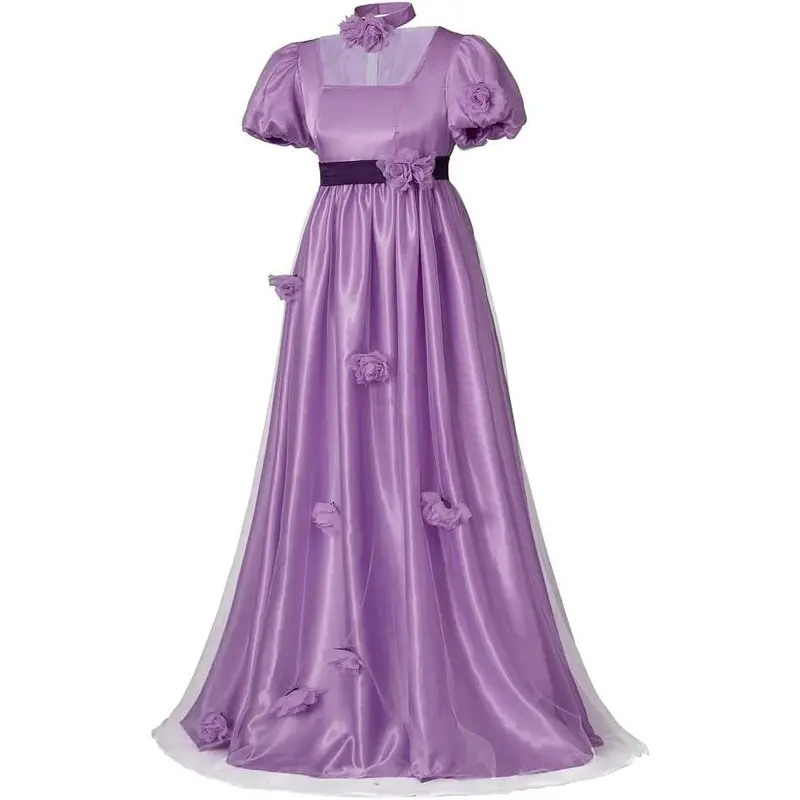 sachin and babi light blue dress Satin Simple Chic A-Line Bateau Regency Long Prom Dress Evening Dress US6 / As Picture