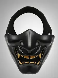Outdoor Cycling Tactical Half Face Mask, All Seasons Halloween Unisex Ghost Face Design, Personalized Costume Accessory, Unique Party Wear