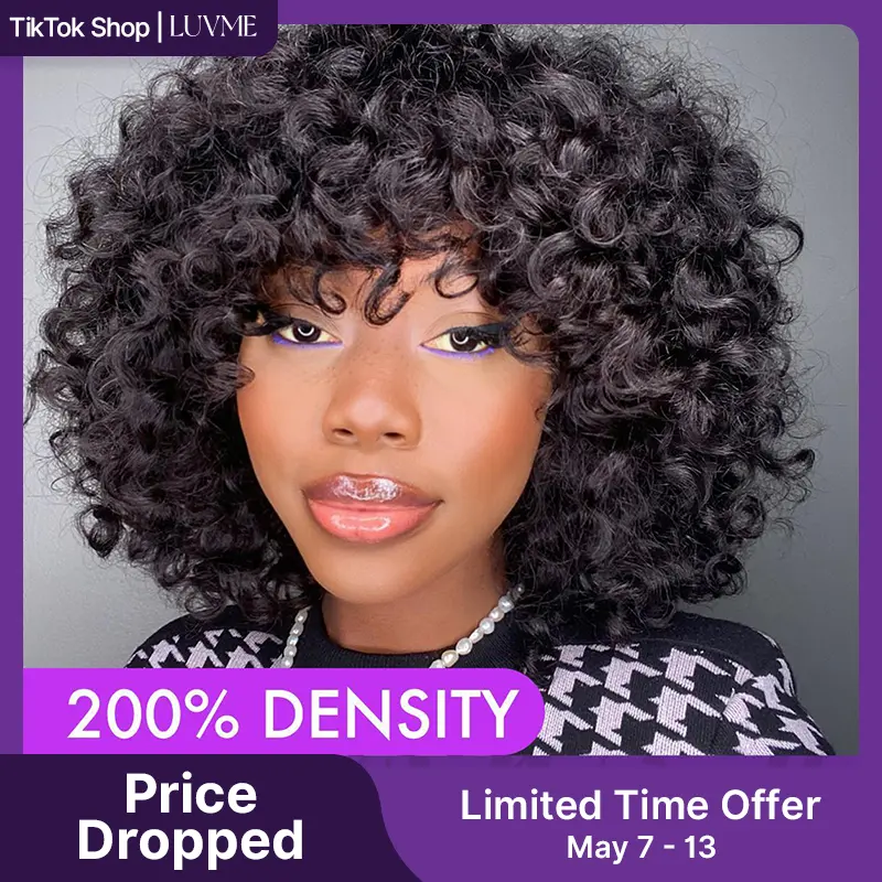 LUVME Ready To Go | Luvme Tik Tok Viral Shaggy Style Super Double Drawn Short Curly Wig Limited Time Offer TikTok Exclusive #luvmenewarrivals