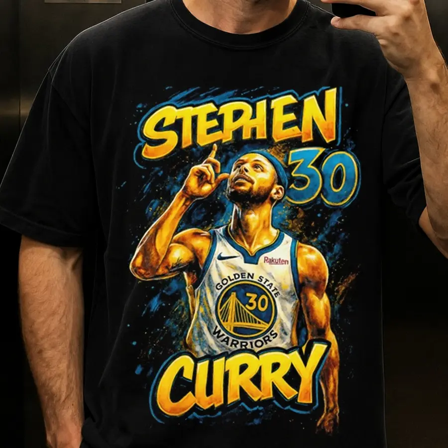 STEPH CURRY #30 GOLDEN STATE WARRIORS BASKETBALL TEE Shirt