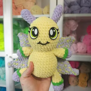 Crochet Yellow Butterfly Plush Toy