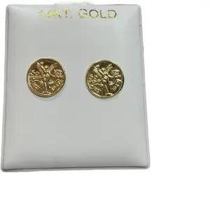 Centenario Earrings 14kt Gold- Screw Ball Back