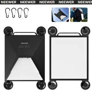 NEEWER ST91 Suction Cup Mount Compatible with Starlink Mini, 2-in-1 Protective Silicone Case & Satellite Dish Car Mount with Strong Vacuum Suction Cups for Car Window, Sunroof, RV, Boat & Road Trips summerwins