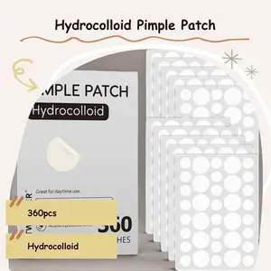 Hydrocolloid Pimple Patch, 360pcs Box Acne-Covering Stickers, Spot Cover for Face & Skin, Skin Care for Women & Men, Blemish Patches