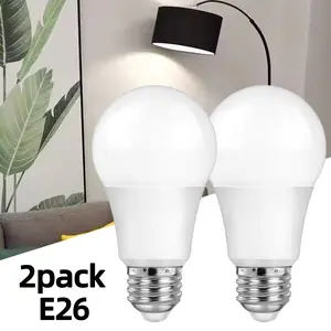 2PACK 60W equivalent, A19 LED bulb,8.5W Light Bulbs,E26 standard base,5000K Daylight/3000k Warm White,750 lumens,CRI 80+,15,000 hours life, not dimmable,Suitable for household, living room, bedroom and office lamps.