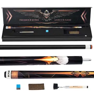 【DealsForYouDays】VEVOR Pool Cue, 1 Piece Pool Stick, 58 inch & 19 oz Canadian Maple Wood Billiard Pools Cue Stick with Multi-Layer Tip & ABS Connection Ring, Cues Sticks for Professional Pool Table, Bar, Home, Office
