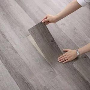 32-Piece Self-Adhesive Floor Tiles, Size 45cm X 15cm, Removable Durable High Grade Pvc Vinyl Flooring, Luxury Waterproof Wood Grain Design