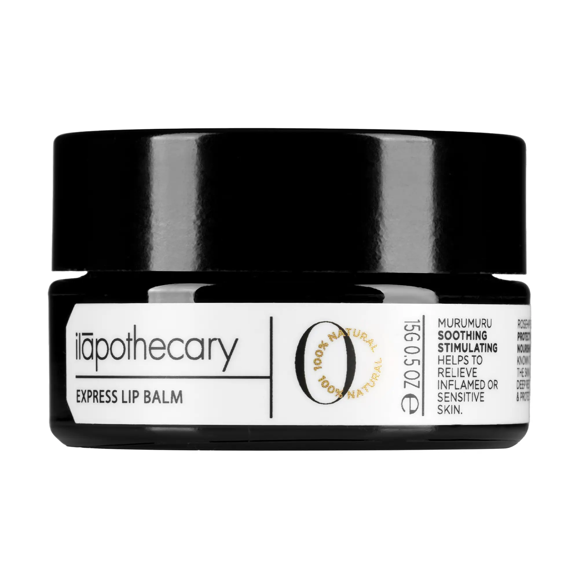 ilapothecary Express Lip Balm - Nourishes and Hydrates - Gluten Free with Vitamin A, Rosehip, and Murumuru - Alcohol Free - Vegan - 15 g