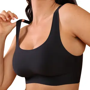 SHAPELLX AirWear Seamless Wirefree Soft Comfortable Stretch Bra, Like a Cloud Light Support Clasp-Free Breathable for Daily Underwear