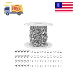 33 Feet Stainless Steel Jewelry Chains for Jewelry Making - Silver Chain Roll