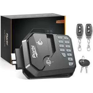 Porbi Full Metal RV Keyless Entry Door Lock with Password & Remote, Anti-Peeping & Backlit Keypad, Durable and Secure Camper Latch Replacement for RV Travel Trailer, Patented Security Structure