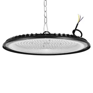 200W UFO High Bay LED Shop Lights Dimmable for Industrial Warehouse Ceiling Lamp