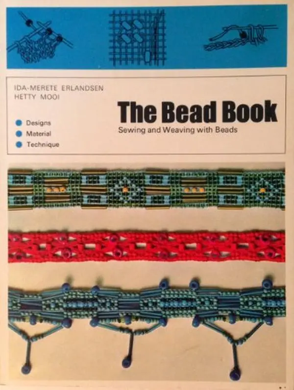 Used The Bead Book: Sewing and Weaving with Beads - 1974 Edition Crafting Guide by Ida-Merete Erlandsen (Soft Cover, English)