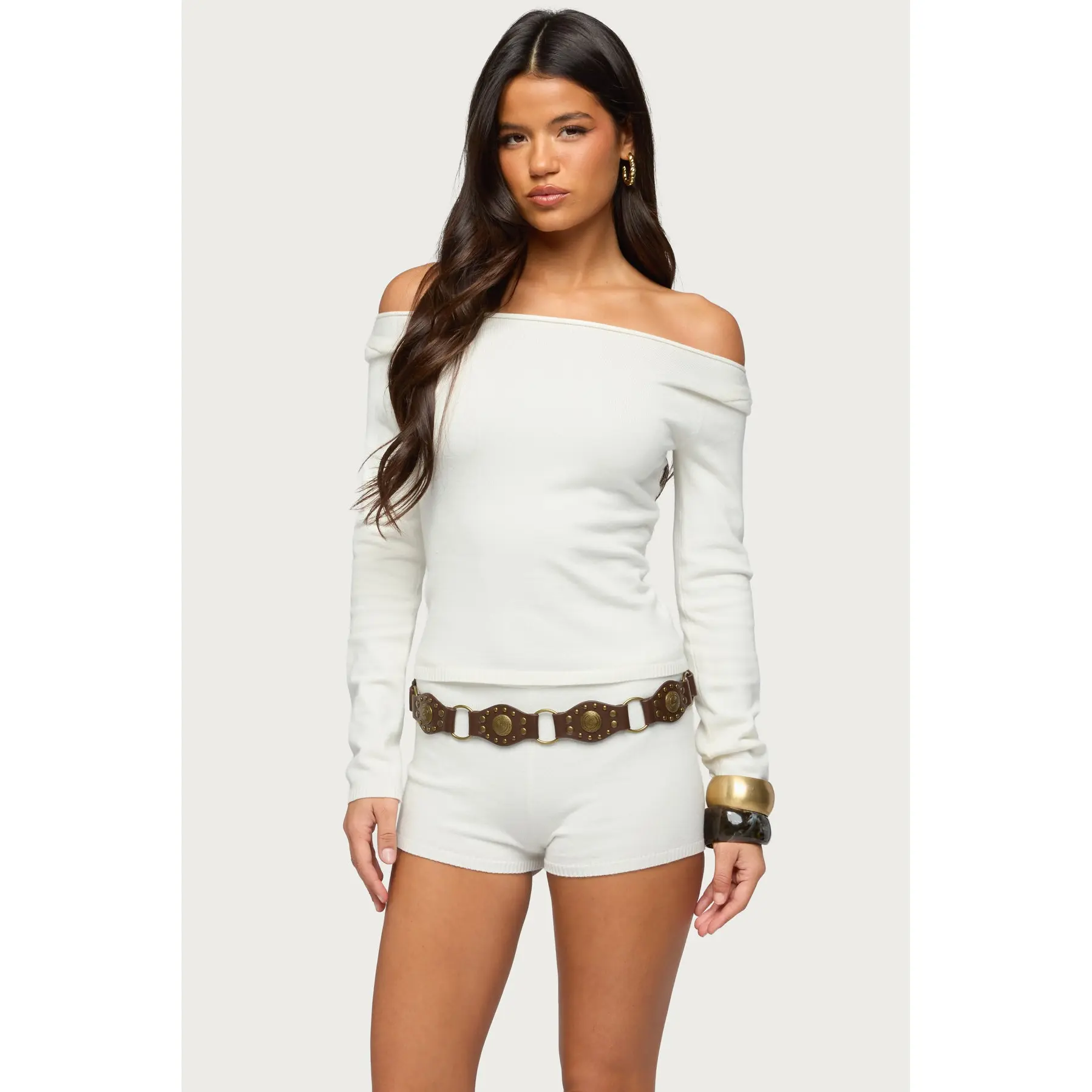 Arianna Off Shoulder Sweater