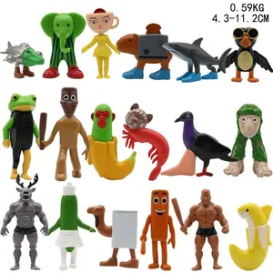 18PCS Italian Brainrot AI Animals Tung Tung Tung Sahur Figure Tralalelo Tralala Figurine Dolls