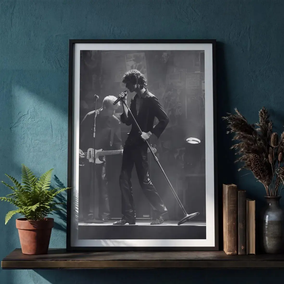 Sombr Unframed Poster Indie Music Wall Art Alternative Singer Concert Print Black and White Stage Photography