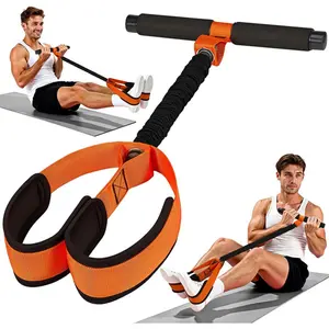 Pedal Resistance Band with Handles – Upgraded Latex Tube Sit-Up Exercise Band for Abs, Waist, Arms & Legs Home Workout Equipment