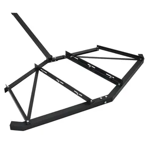 GARVEE 74 Inch Driveway Drag Grader Harrow with 3 Adjustable Bars Driveway Drag Grader for Landscape Leveling or Farm Garden Field, Equipped with a Pair of Adjustable Levers
