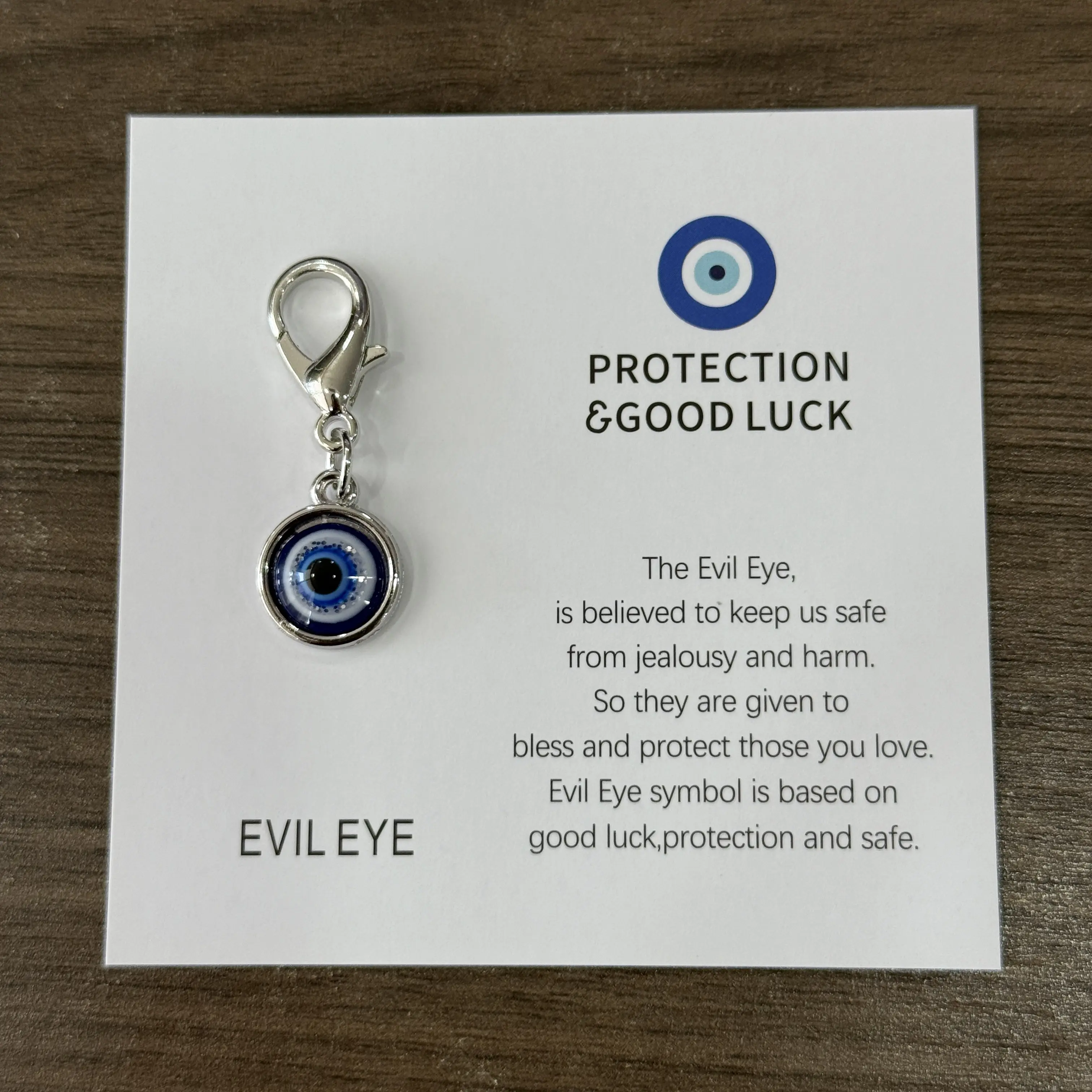 Evil Eye Keychain Charm Protection and Good Luck