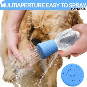 Innovative Silicone Pet Shower Head, Portable Pet Cleaning Shower Nozzle, Multifunctional Dog Bathing And Outdoor Drinking Accessory, Silicone Shower Head, Dog Shower Spray Head, Silicone Pet Shower Head, Outdoor Pet Cleaning Supplies