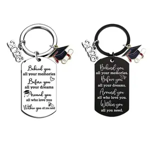 Graduation Keychain for University College Middle High School Graduate 2026 Souvenir for Senior Masters Degree Student