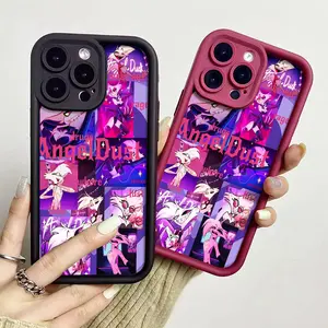 Angel Dust Phone Case for iPhone 17/16/15/14/13/12/11 Xs Pro Max Plus AIR Case for Samsung S25/S23/S24/S22/S21/NOTE20/A54/A53/A52/A36/A35/A34/A33/A17/A16/PLUS/ULTRA/FE Soft Shockproof Protective Shell Hazbin Hotel Season 2 Fan Gifts hazbin hotel season