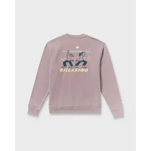 Split The Peak Crewneck Sweatshirt - Purple Ash