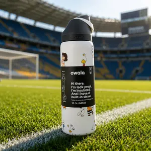 Owala FreeSip 32oz Water Bottle, Viral Leakproof Insulated Stainless Steel Cup with Built-In Straw for Gym Travel Daily Use