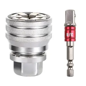 Multi-Function Universal Socket Wrench Tool - Universal Maintenance Tool, Adjustable Universal Socket Wrench, Universal Socket Tool for 3/8" Drive Ratchet Torque Wrench & Power Drill (Connecting rod random color)