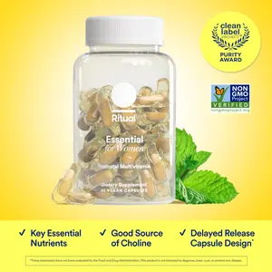 Ritual Essential for Women Postnatal Multivitamin, Omega-3 DHA & Choline for Lactation Support, Vitamin A, C, D3 & Zinc for Immune Function Support