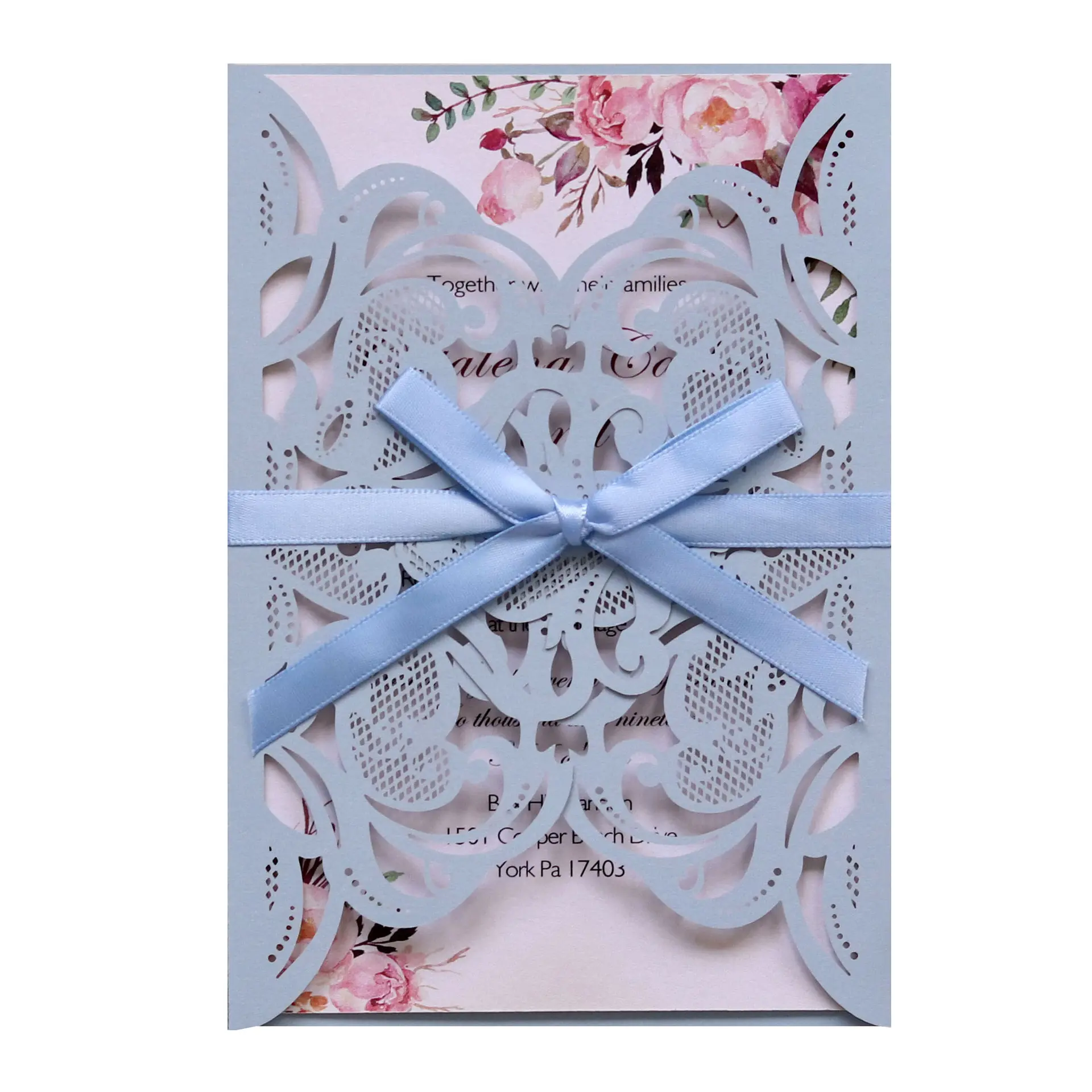Laser Cut Lace Paper Invitation Cards - European Style Wedding Invites, Valentine's Day Greeting Cards