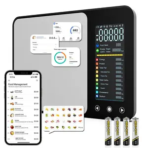 Premium Stainless Steel Smart Kitchen Scale, 4.54" VA Screen, Bluetooth 5.4, Offline Nutrition Analysis & 1.3M+ Food Library for Healthy Cooking & Personal Diet Management