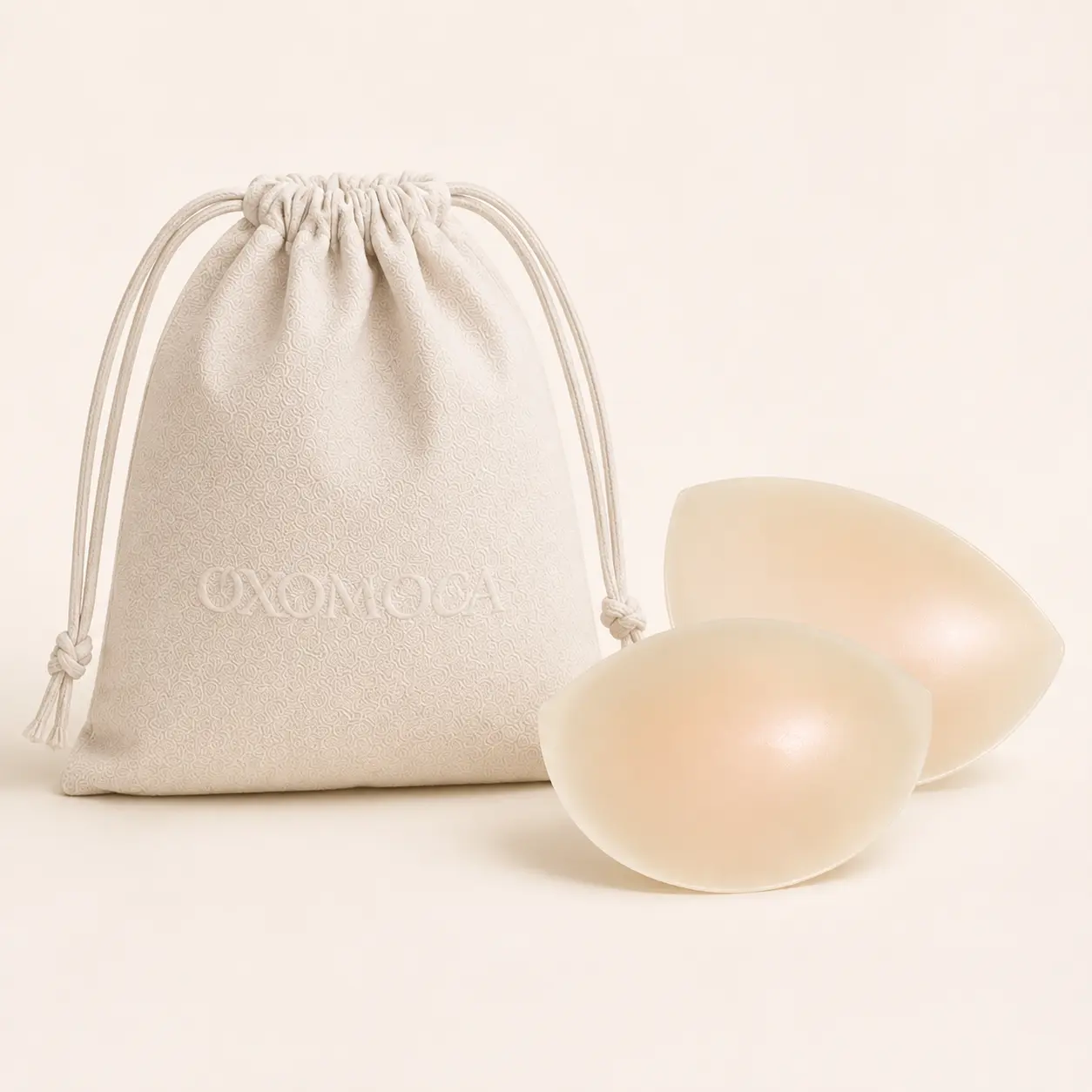 Women's Reusable Silicone Circle Bra Accessories - Non-Toxic Medical-Grade Adhesive, Adhesive-Free Center, Seamless Smooth Coverage, Light for Tops, Gowns & Everyday Wear, Up to 10 Wears