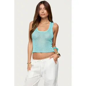 Eleora Sequin Knit Tank Top