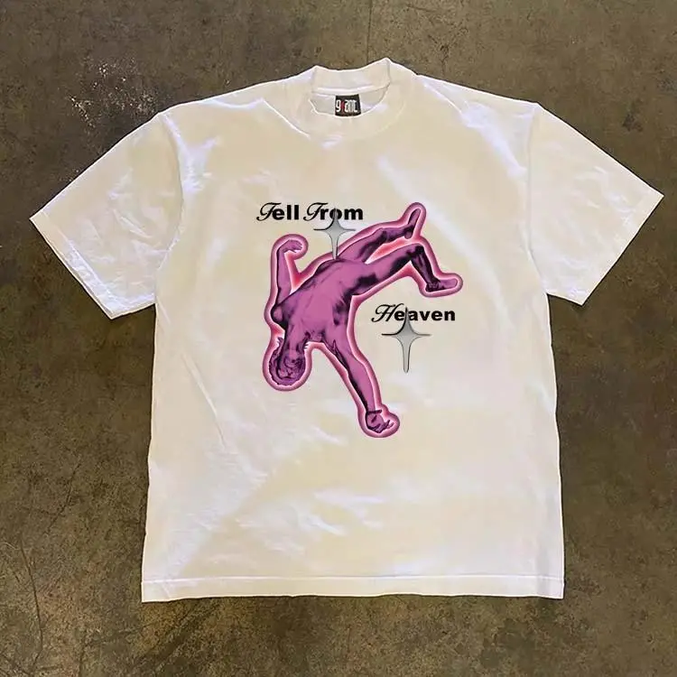 Lazy Little Man Graphic American Streetwear Oversized T-Shirt | Vintage Style Unisex Tee | 100% Cotton Short Sleeve Top for Men & Women | Trendy Casual Fashion Shirt | SKU zmxtrplqav