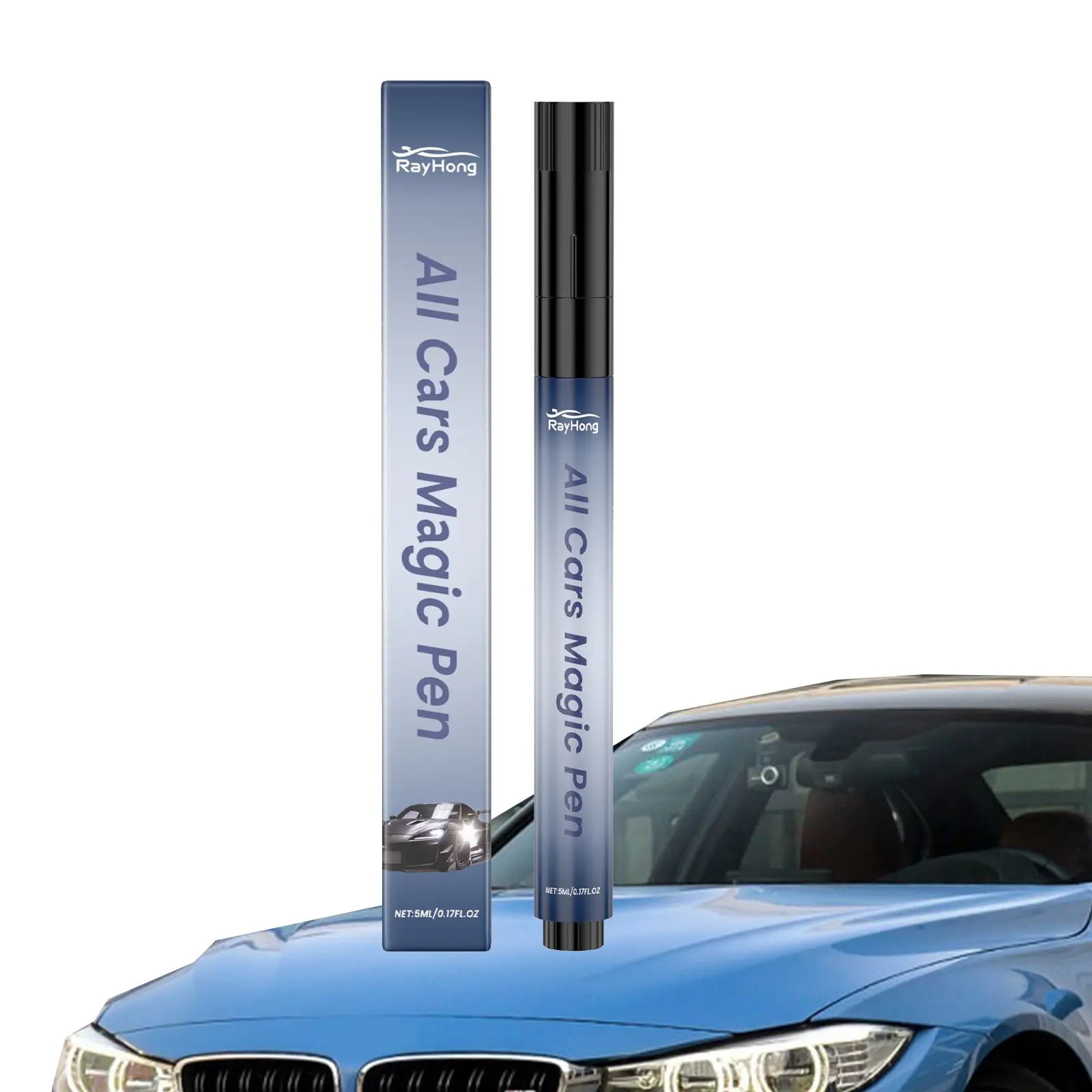 Rayhong Car Scratch Repair Pen, Car Scratch Remover, Magic Pen for Car Scratches, Automotive Paint Scratches Fix & Polish, 5ML Box, Ideal for Car Care and Maintenance