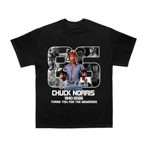 Chuck Norris Memories T-Shirt, Retro Action Star Tribute Graphic Tee, Classic Movie Fan Shirt, Unisex Cotton Gift for Fans