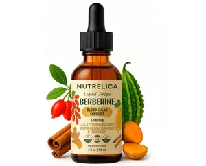 Berberine with Ceylon Cinnamon, Bitter Melon, Turmeric & Chromium – Blood Sugar Balance & Glucose Metabolism – 1200mg, No Sugar, Vegan, Non-GMO