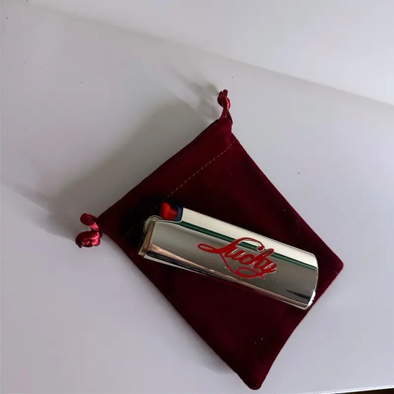The "Lucky" Lighter Case - Manifest Your Luck - Silver Lighter Accessory for Luck Manifestation - Old Money Accessories - SATIIN SCRIPTS