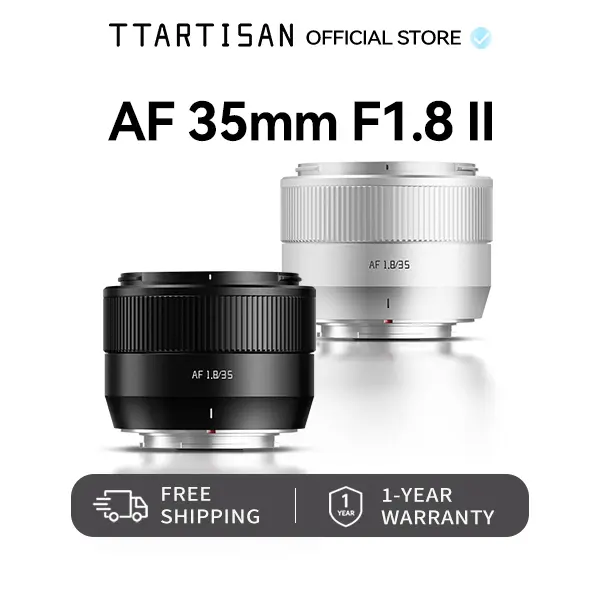 TTARTISAN AF 35mm F1.8 II Compact APS-C Auto Focus Camera Lens for Sony E, Fuji X Mount - Fast, Sharp Street & Portrait Lens