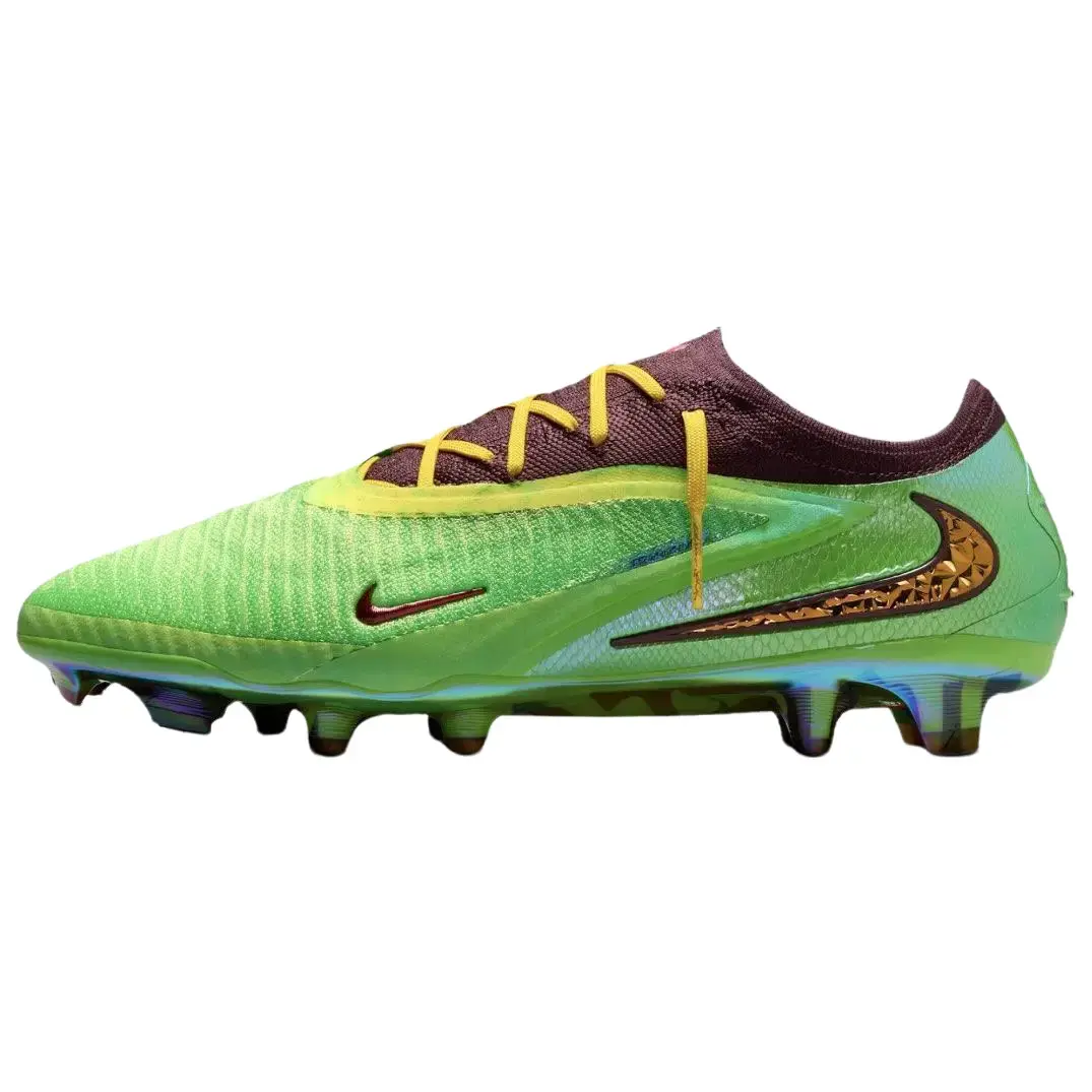 Nike Phantom 6 Low Elite FG SE 'Multi-Color Metallic Gold' x Travis Scott Men's Limited-Edition Football Sneakers, Low-Profile Construction, Lightweight, Colorblock, Grip, Sporty Chic, Collectors' Item