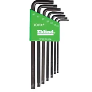 212 MAIN 7-Piece Long Torx L-Key Set - Eklind Tool Company EKL10907 Alloy Steel Heat-Treated Torx Drive Keys with Star Recess for DIY Specialty Supplies