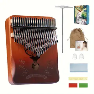 Finger Piano Kalimba 21 Keys, Fun musical instruments, Kalimba 21 Key with Tuning Hammer and Instructions,  Instruction Manual, Carrying Bag & Tuning Hammer, Fun Toy & Perfect Gift for Kids and Adults,Birthday Gifts, Christmas Gift